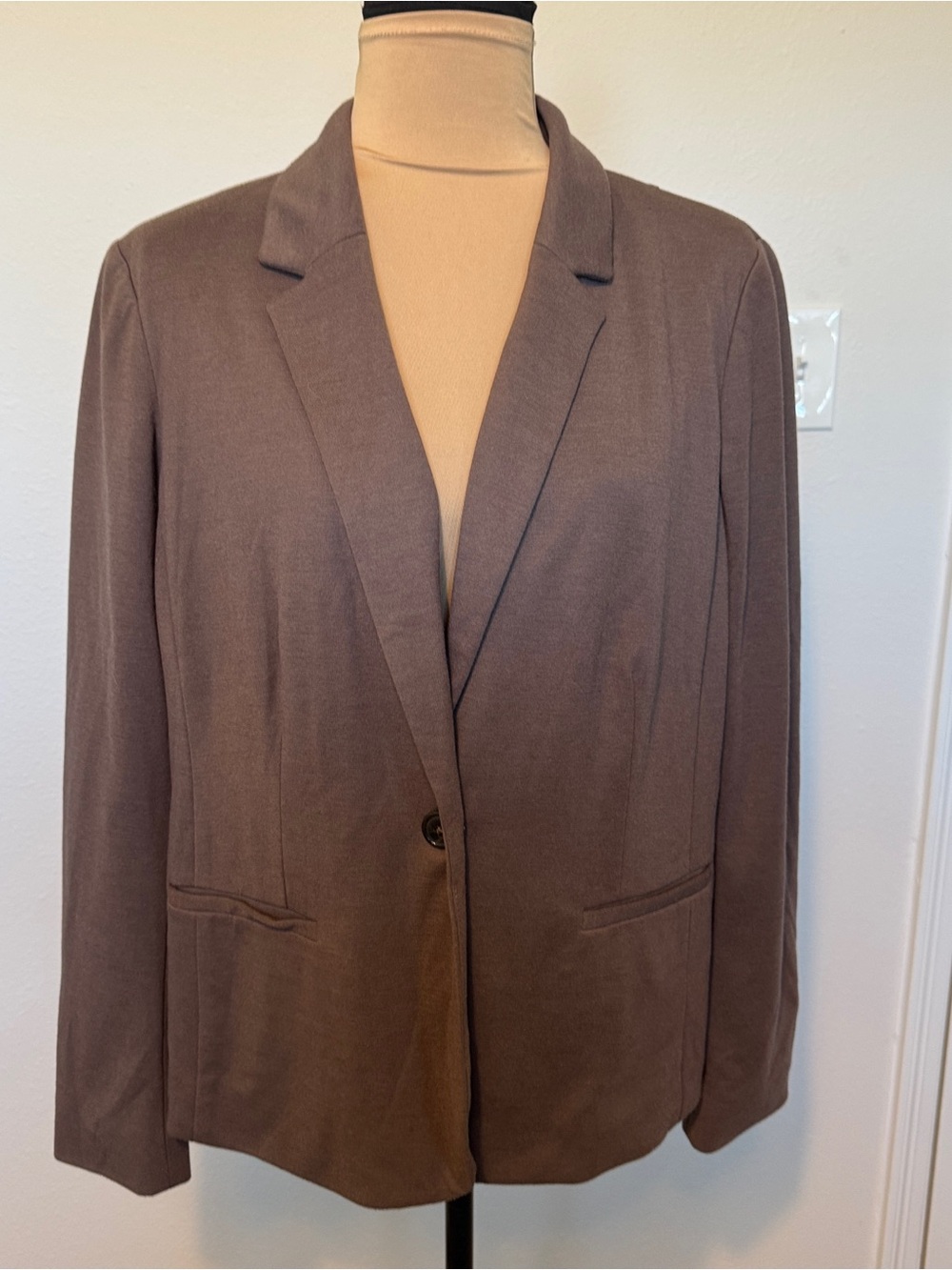 212 Collection Brown Single-Button Women's Blazer